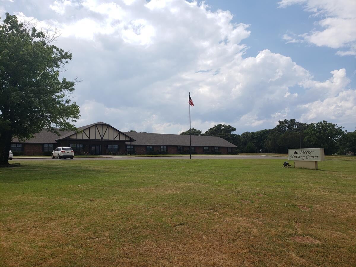 Meeker Nursing Center building and grounds in Meeker, Oklahoma